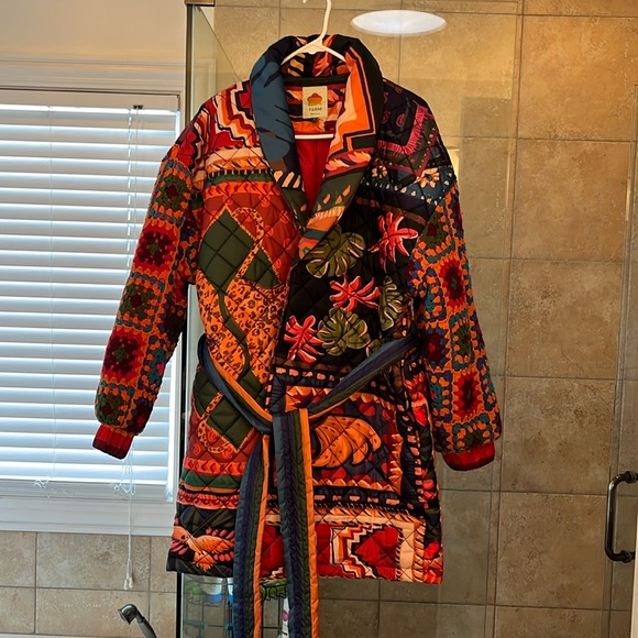 Farm Rio Quilted Coat - Picture 1 of 7